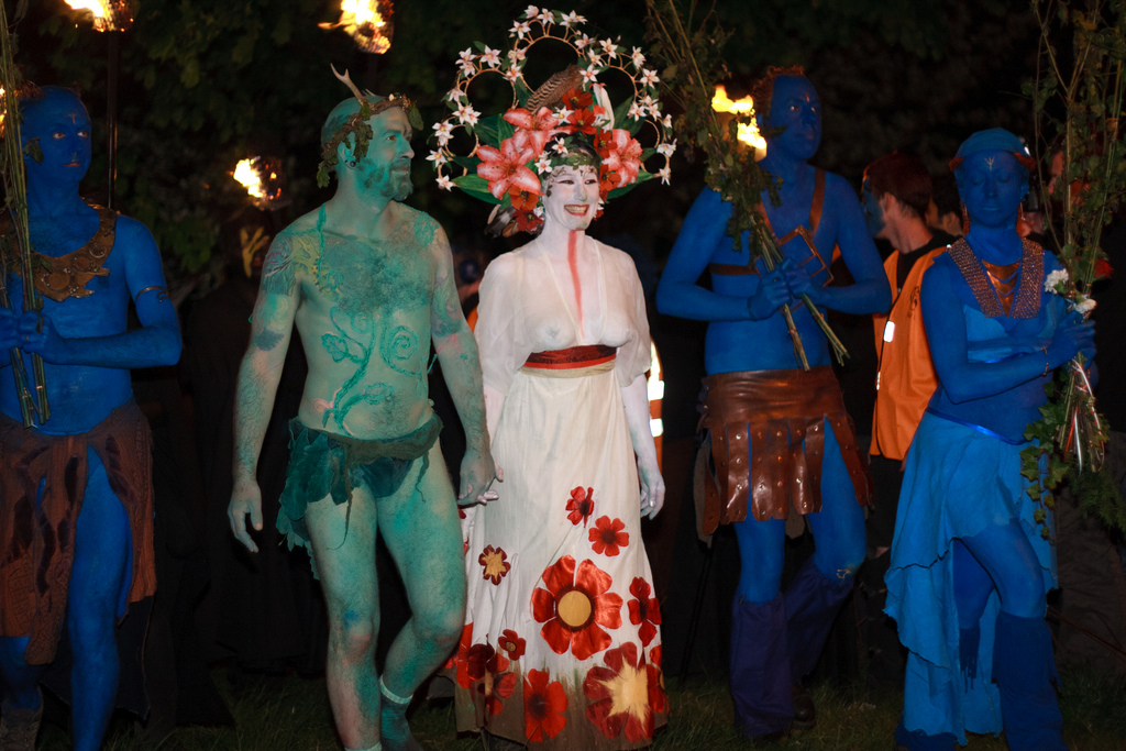 De meikoninging en de groene man